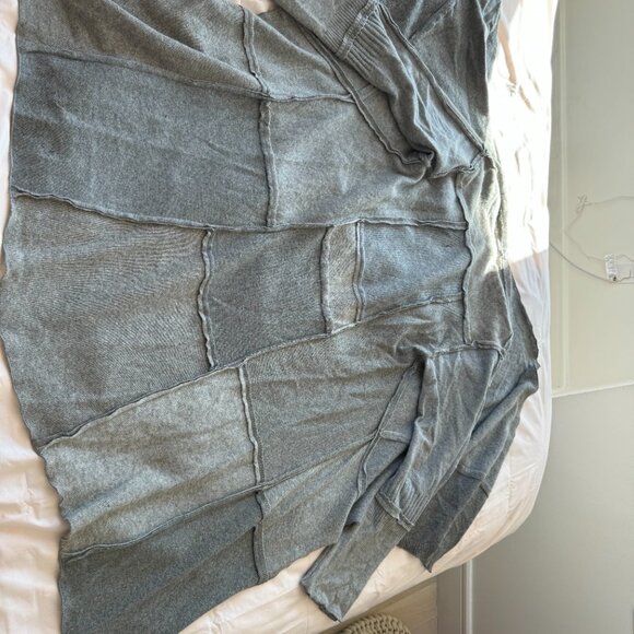 Patchwork grey cashmere duster - Picture 5 of 9